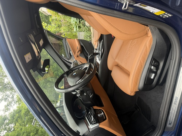 Mobile interior car detailing in Swampscott, MA — deep cleaned BMW cabin